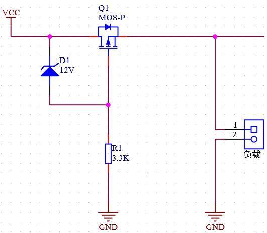 PMOS 双向 开关 反接