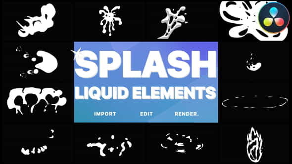 Splash Elements | DaVinci Resolve - VideoHive 30564300