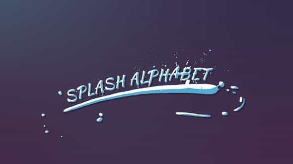 Splash Alphabet - VideoHive 19352835