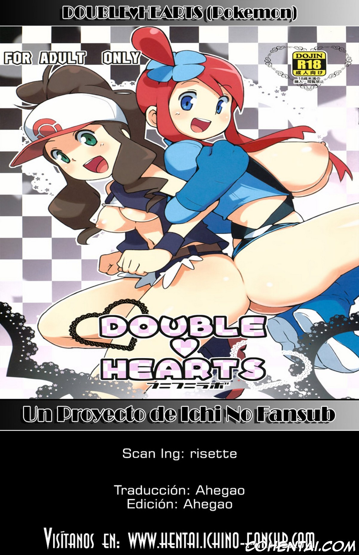 DOUBLE HEARTS (Pokémon Black and White) xxx comics manga porno doujin hentai español sexo Bianca Caitlin Cynthia Dawn Elesa Hilda Iris Pokémon Shauntal Skyla