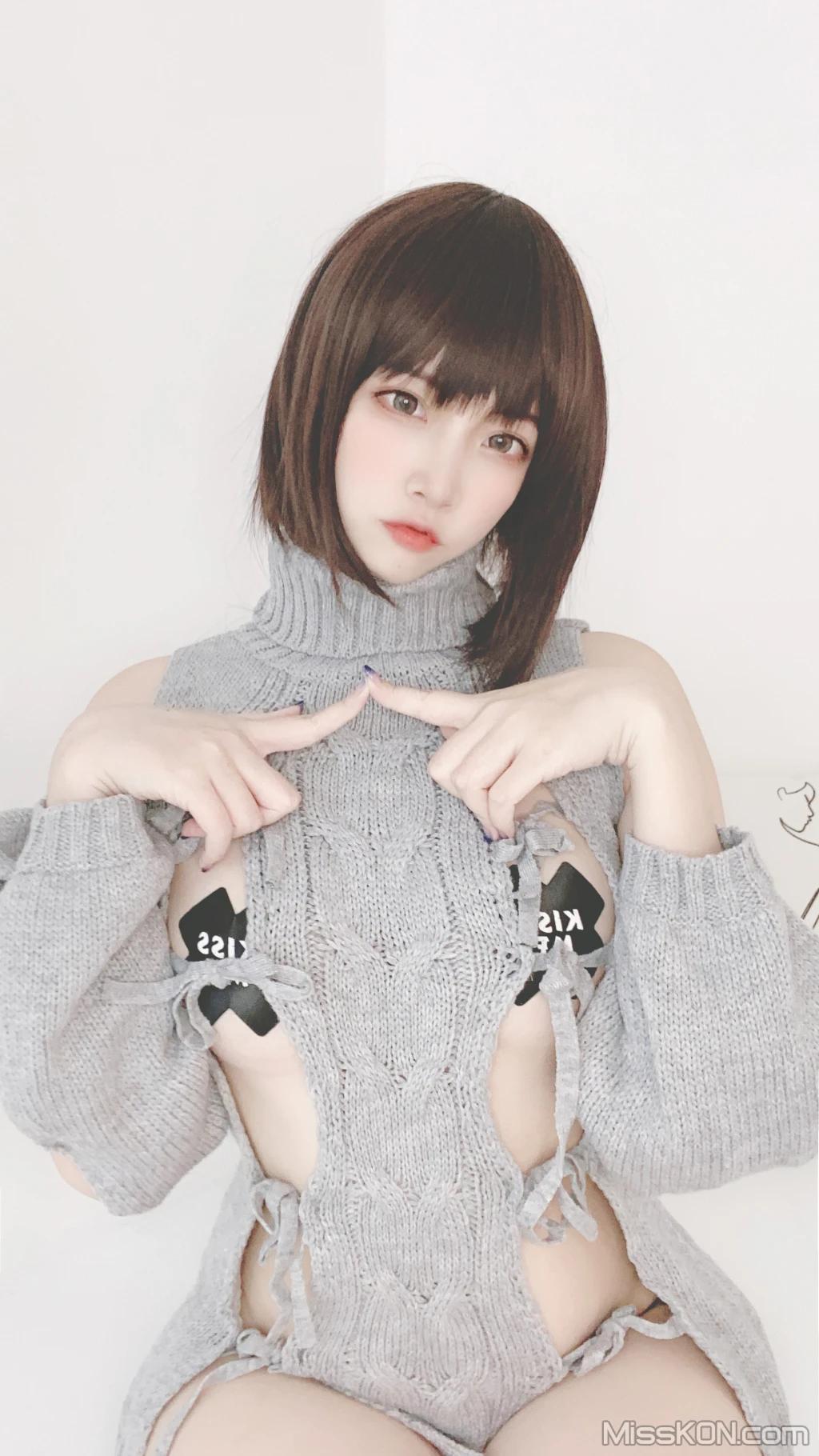 Coser@二佐Nisa: 私房洞洞毛衣 (66 photos )(37)