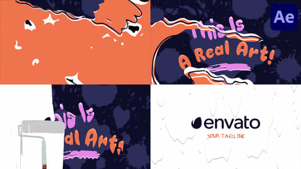 Painting Logo For After Effects - VideoHive 50668054