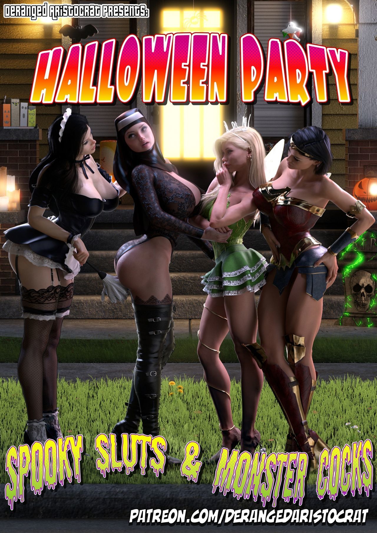 Party Interracial Xxx - Halloween Party - Interracial 3D | FORO PORNO JAVICHUPARADISE
