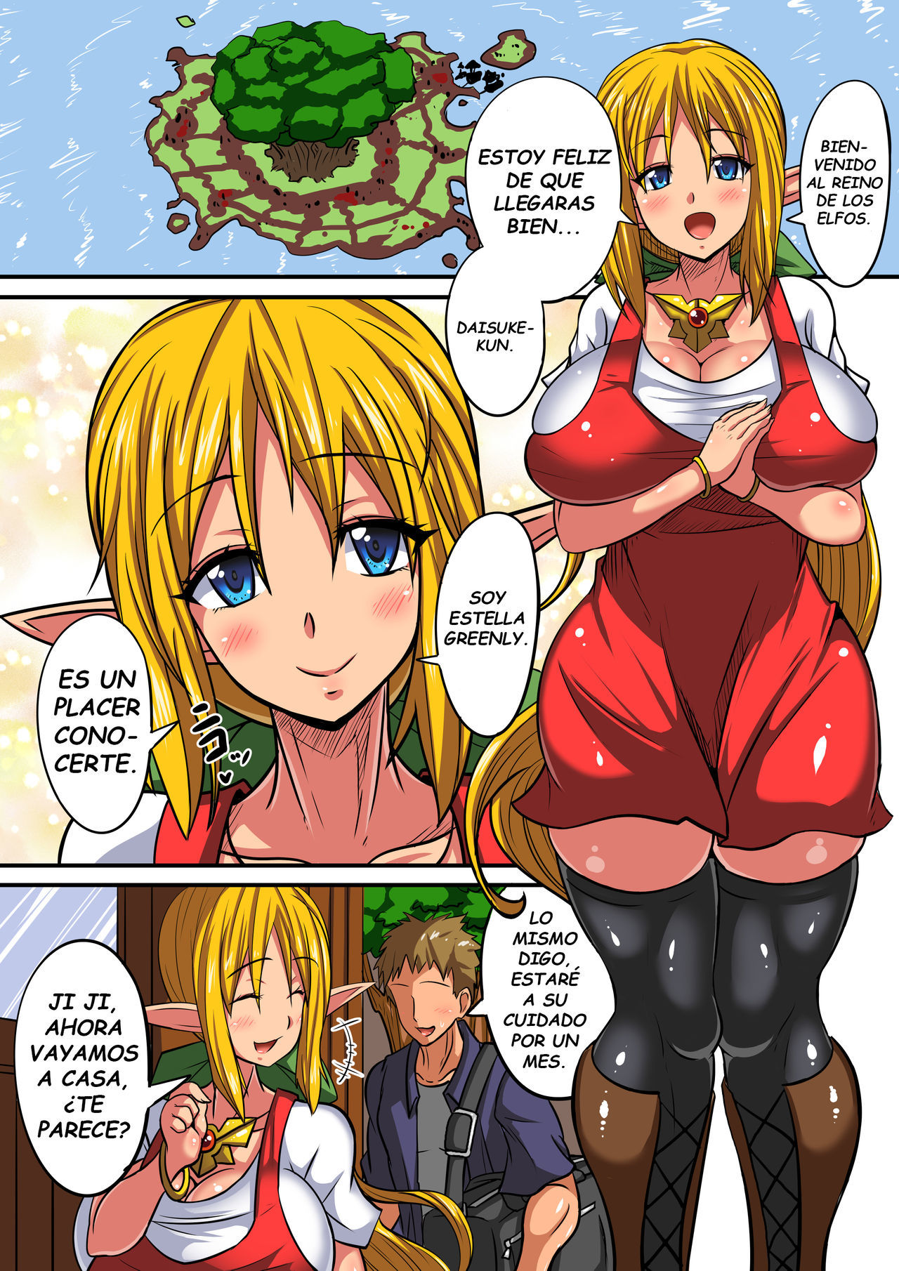 [Haneinu] Elf Oyako to Pakopako Ibunka Kouryuu! ~Stella Hen~ [Spanish] [Yumrod]