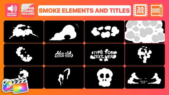 Smoke Elements | FCPX - VideoHive 24280309