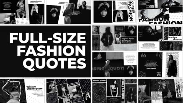 Full-Size Fashion Quotes. - VideoHive 33620402