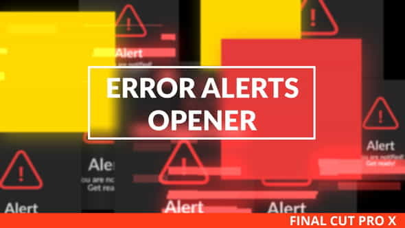 Error Messages Glitch Opener for - VideoHive 30545722