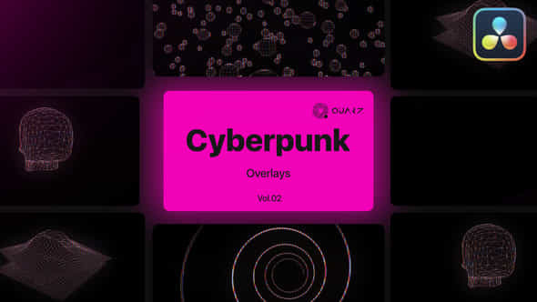 Cyberpunk Overlays - VideoHive 47631882