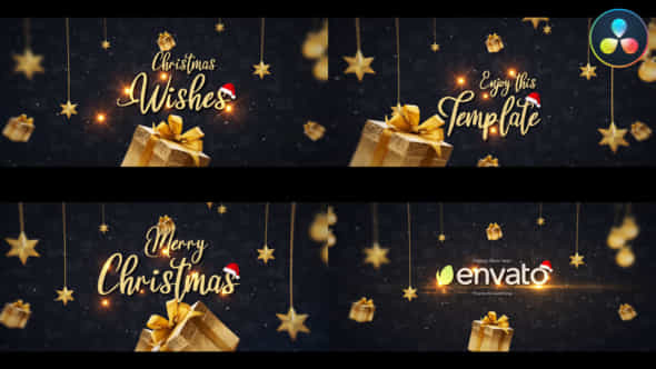 Christmas Wishes For Davinci Resolve - VideoHive 49225461