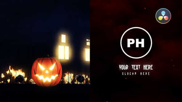 Halloween Dark Logo - VideoHive 48385563