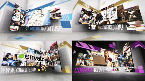 Creative Video Wall Presentation - VideoHive 3935621