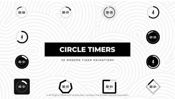 Circle Timers - VideoHive 44318122