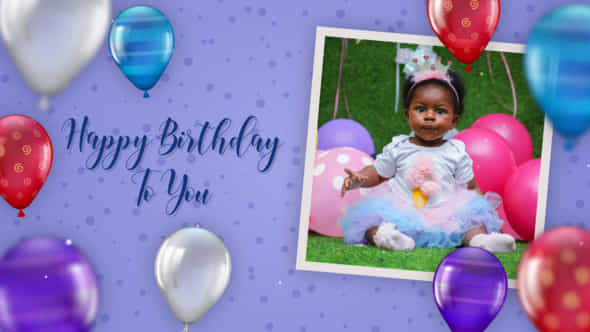 Kids Happy Birthday Intro - VideoHive 51706405