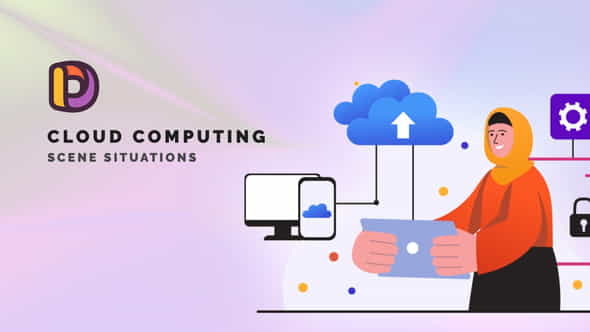 Cloud computing - Scene Situations - VideoHive 34664189