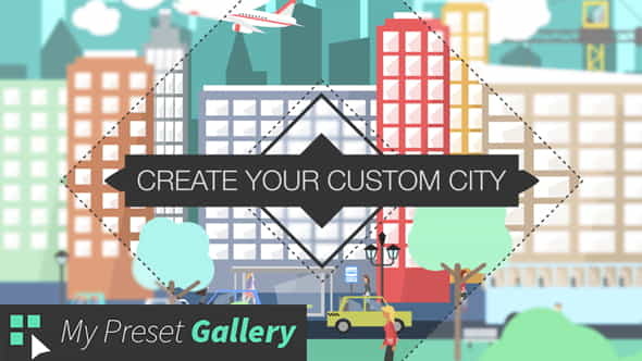 Flat City Vector - City - VideoHive 16075205