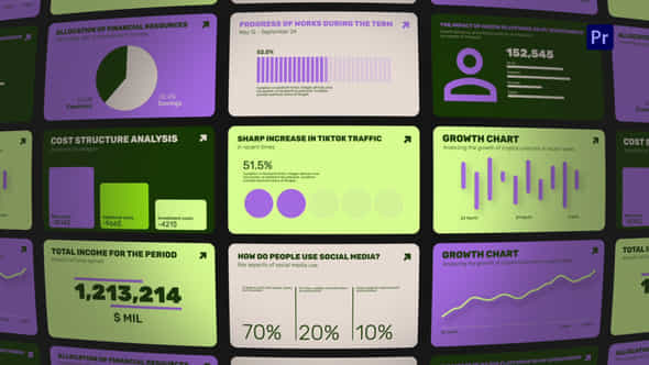 Colorful Infographics Mogrt - VideoHive 50896796