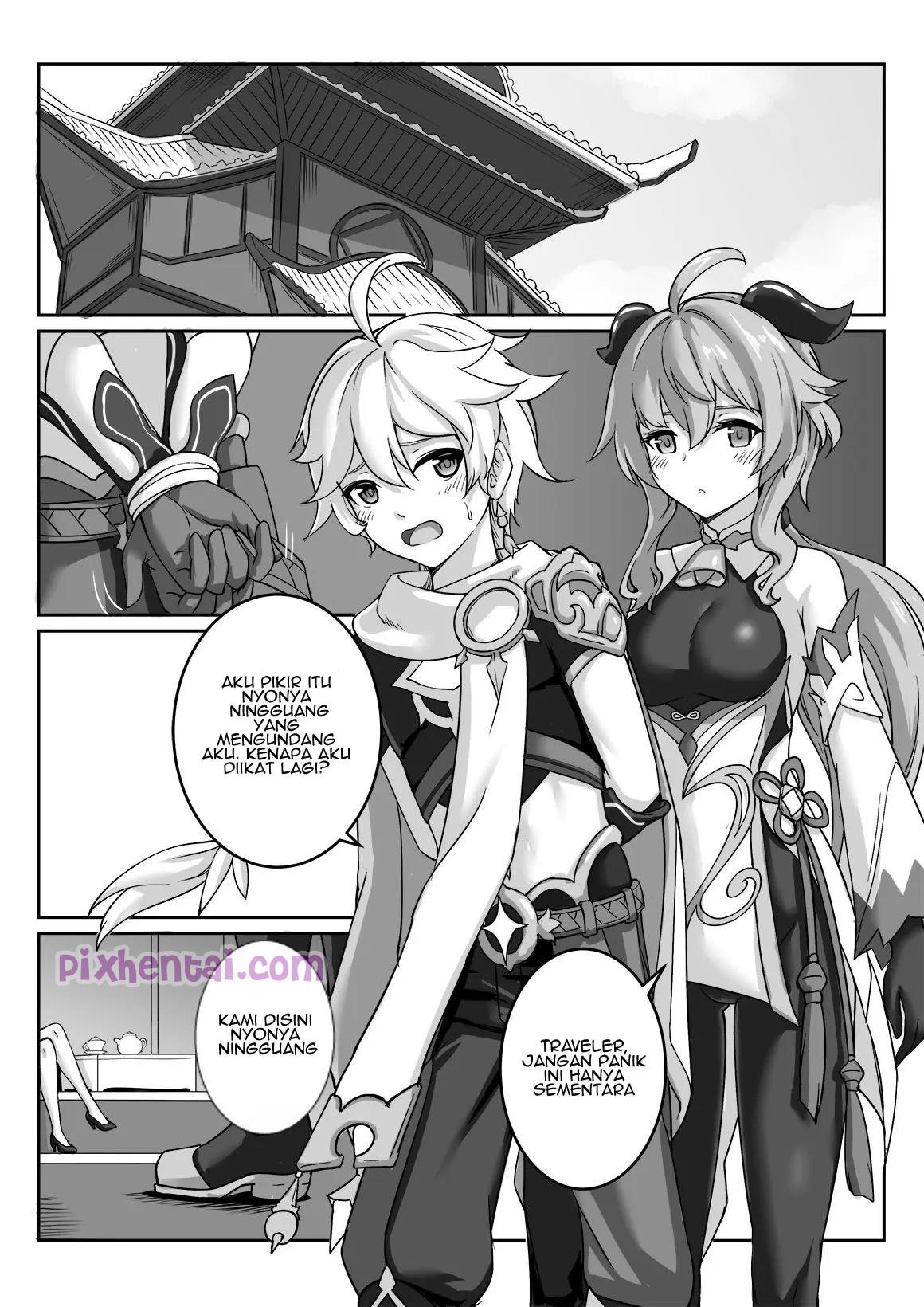 Komik Hentai Genshin Impact : Ningguang Dientot Aether Manga XXX Porn Doujin Sex Bokep 03