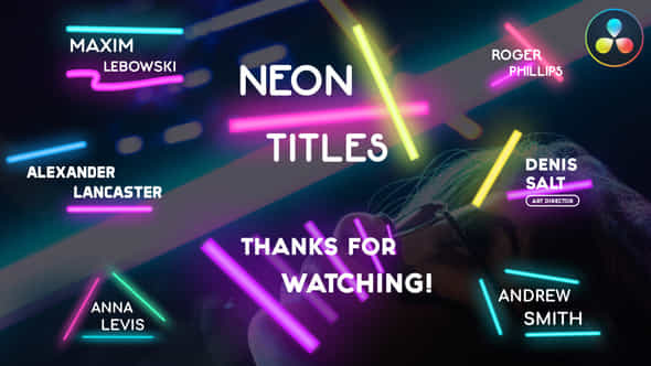Neon Lights Titles - VideoHive 36890302