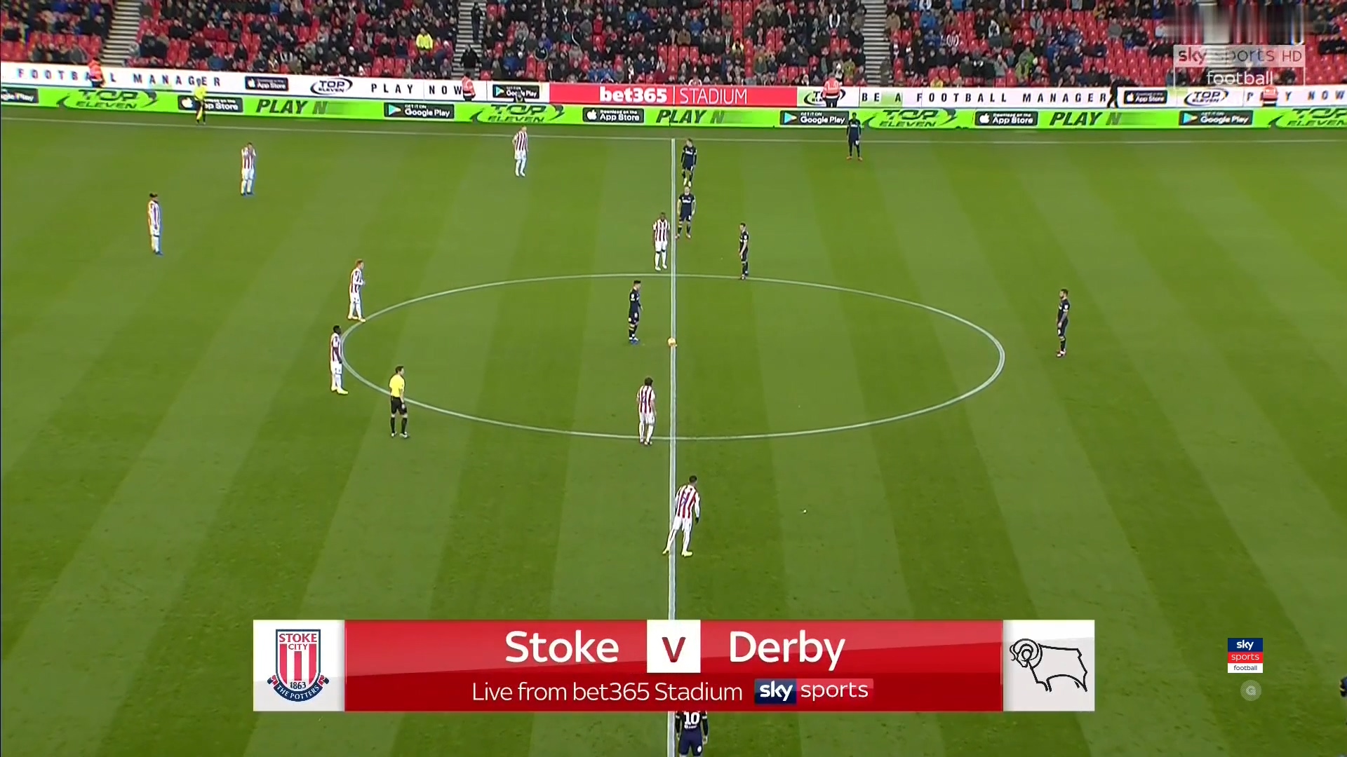 Futbol Efl Championship 18 19 Stoke City Vs Derby County 28 11 2018