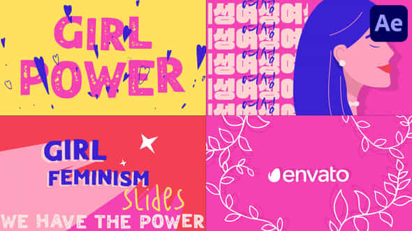 Feminism Typography Scenes For After Effects - VideoHive 51424931