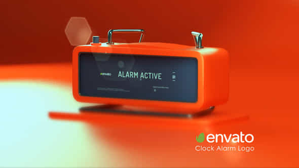 Clock Alarm Logo - VideoHive 38669780