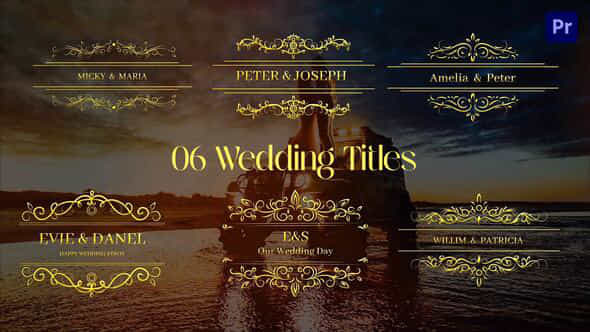 Wedding Titles Premiere Pro Template - VideoHive 49758795