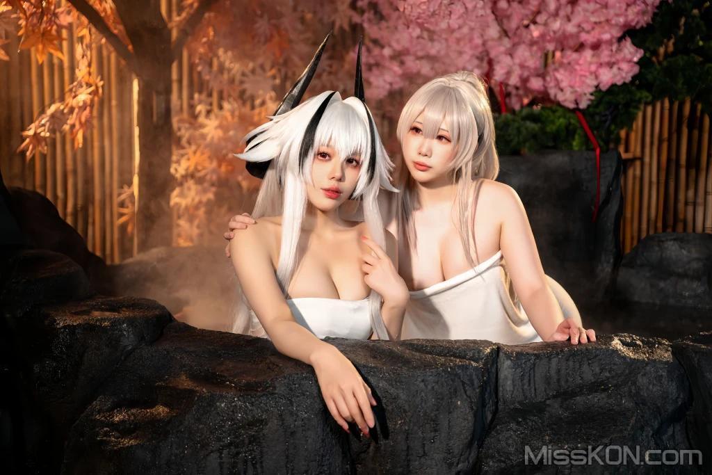 Coser@小瑶幺幺 & 九言 & 喜茶苍苍子: 碧蓝 温泉之旅 (66 photos)(23)