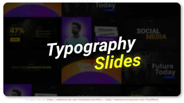 Typography Slides - VideoHive 39597433