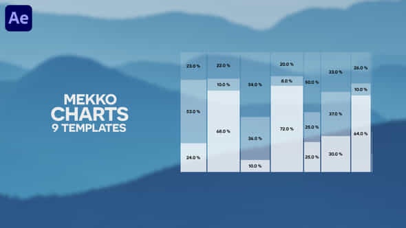 9 Mekko Charts Infographics Pack - VideoHive 47865361