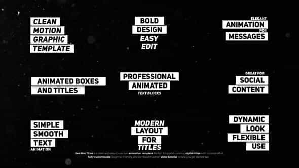 Fast Box Titles Ae - VideoHive 58456068