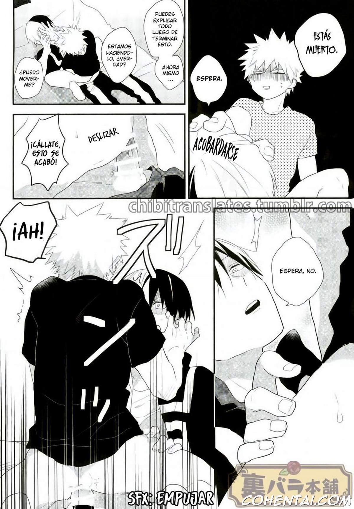 Nete iru Shouto-kun ni Katsuki-kun ga Anna Koto (Boku no Hero Academia) xxx comics manga porno doujin hentai español sexo 