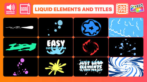 Liquid Elements - VideoHive 33838937