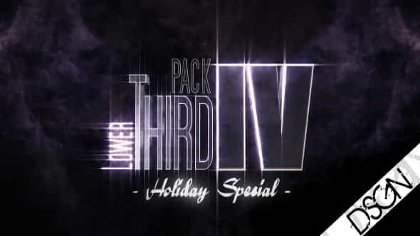 Lower Third Pack Vol.4 HOLIDAY - VideoHive 122531