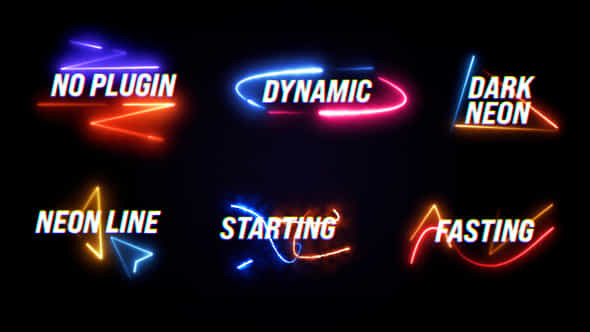 Neon Text Animation - VideoHive 40473202