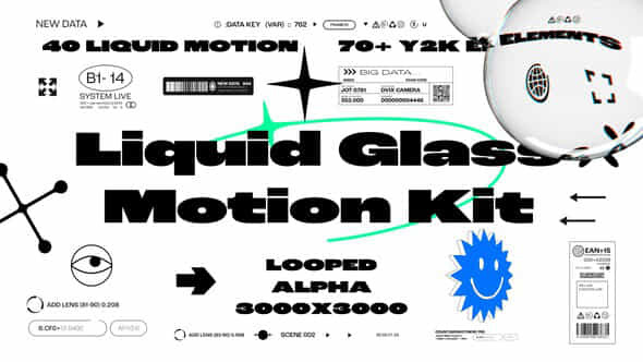 Liquid Glass Motion Kit - VideoHive 54650828