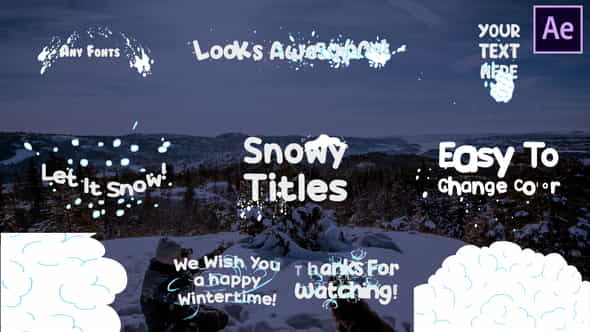 Snow Titles | After Effects - VideoHive 25400187