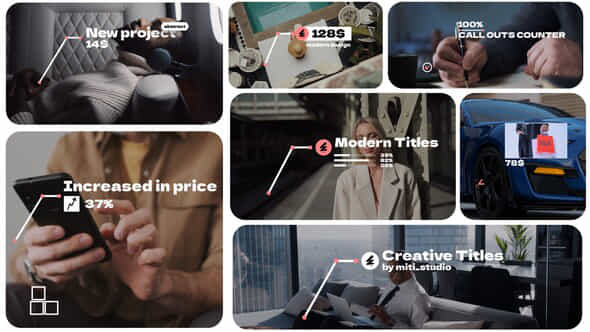 Call Outs Counter Ae - VideoHive 57555390