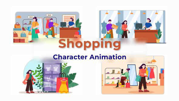 Shopping Explainer Animation - VideoHive 38196307