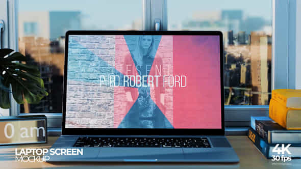 Laptop Screen Display Mockup - VideoHive 53934446