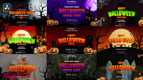 Halloween Treat or - VideoHive 48512936