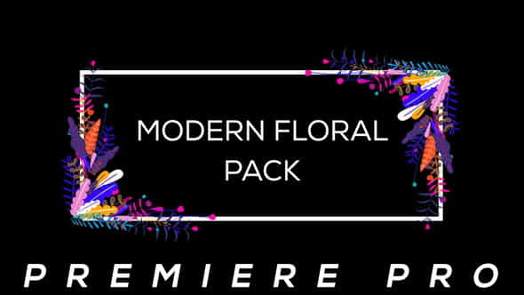 Modern Flower Pack - VideoHive 25568565