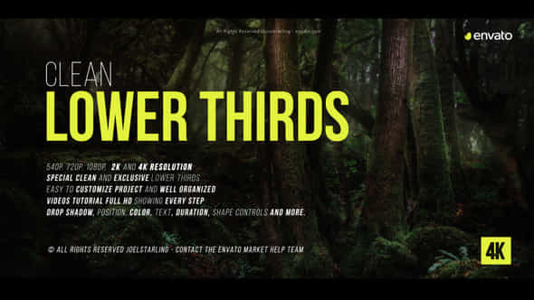 Clean Lower Thirds - VideoHive 37528336