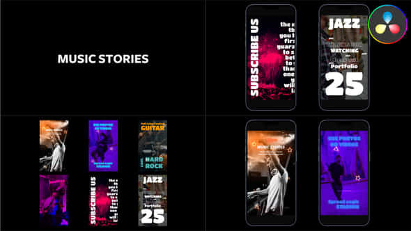 Music Event Stories - VideoHive 44605127