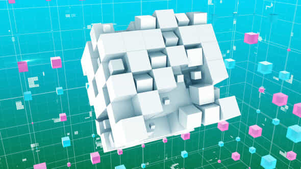 Cubism Logo Tech - VideoHive 48800301