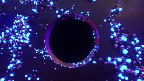Spheres Black Hole VJ Loop - VideoHive 25720379