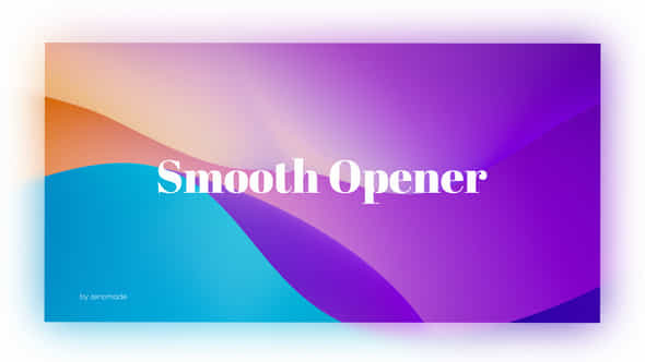 Smooth Opener For Premiere Pro - VideoHive 32068788