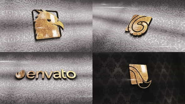 Carving Gold Logo - VideoHive 33008756