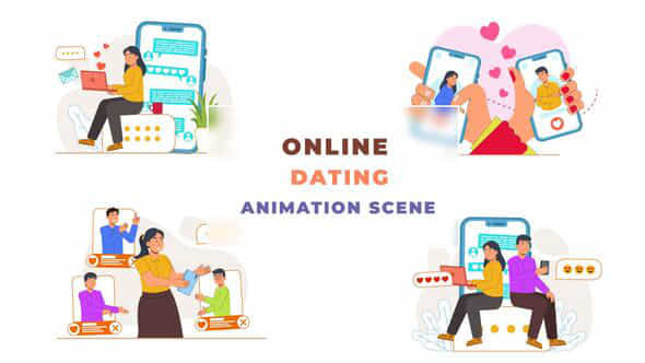 Online Digital Dating - VideoHive 42854238
