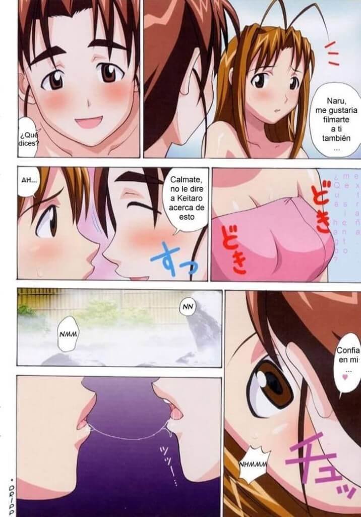 Love Hina Aventura Yuri en las aguas termales - 6