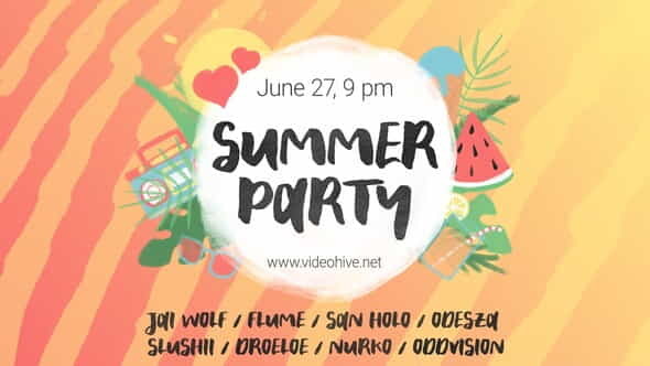 Summer Party Promo - VideoHive 25815207